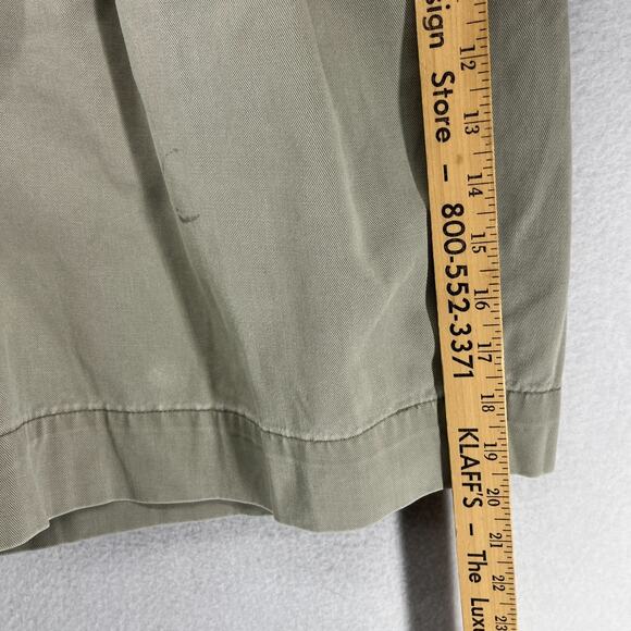 POLO RALPH LAUREN Shorts Mens 35 Military 8" Double Pleat Chino Belted Made USA - Picture 12 of 14